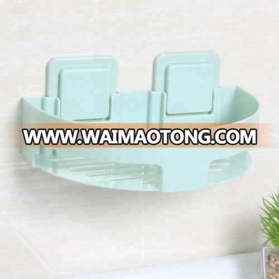 Fashion Design Bathroom Removable Plastic Caddy Corner Shelf Wirh Suction Cup